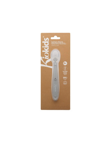 Cuchara en silicona gris 
