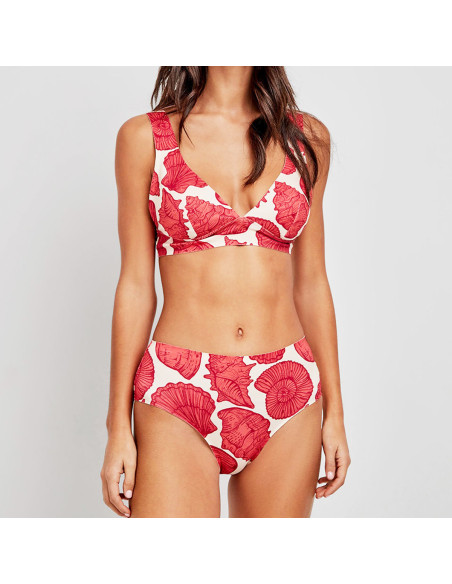 Bikini coral mujer 