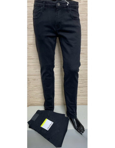 Pantalón tejano negro hombre 