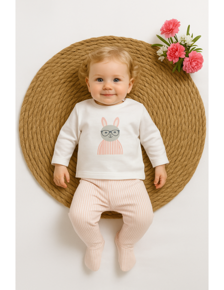 Conjunto polaina conejita recién nacido 