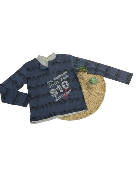 Camiseta manga larga bowl niño 