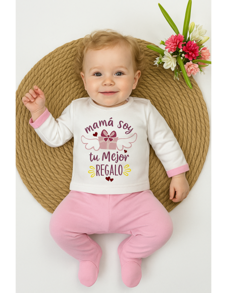 Conjunto polaina mamá tu mejor regalo 