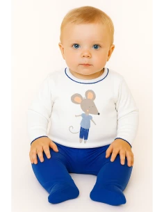 Conjunto polaina ratón bebé niño 