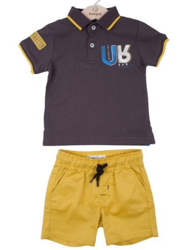 Conjunto polo y bermuda de niño 