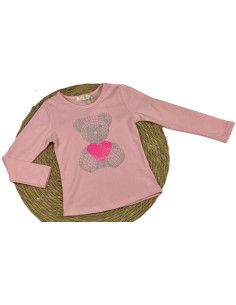 Camiseta manga larga oso niña  2