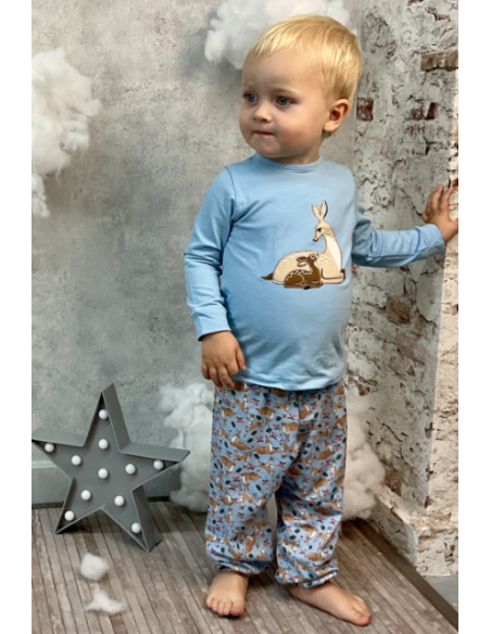 Pijama manga larga ciervo bebé niño 