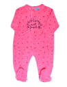 Pijama largo tundosado princess bebé niña 