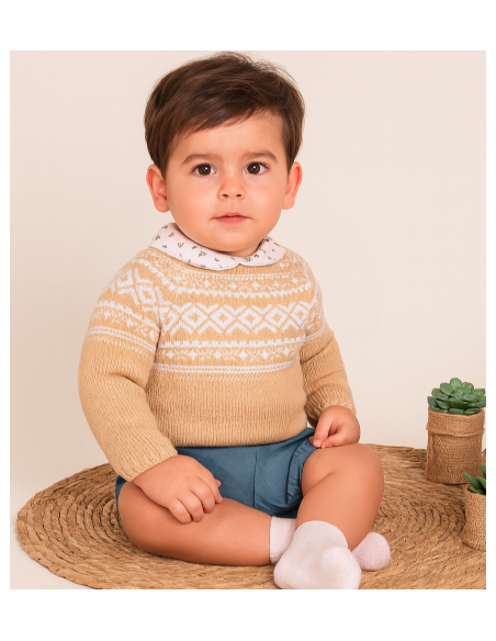 Conjunto de punto para bebé niño 
