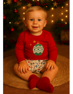 Conjunto 2 piezas bolitas navidad para bebé niño [product.brand] 1 - Ropa para Bebé | dyley | 