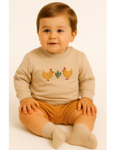 Conjunto sudadera pollito para bebé [product.brand] 1 - Ropa para Bebé | dyley | 