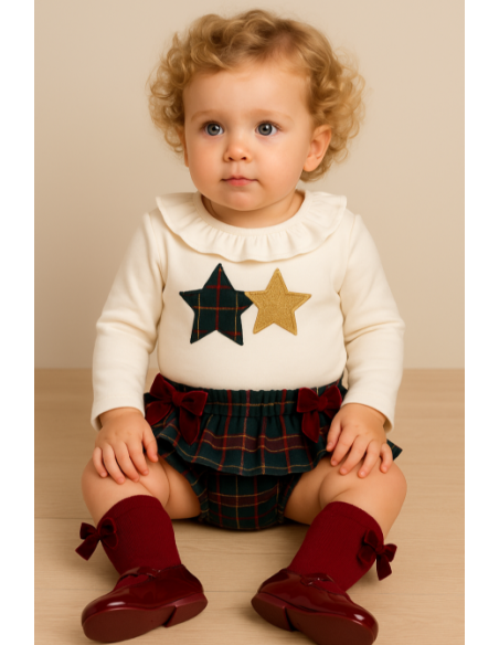 Conjunto bebé niña estrellas 