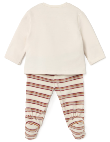 Conjunto 2 piezas polaina bebé niño 