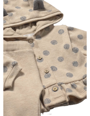 Conjunto 3 piezas punto bebé niña 