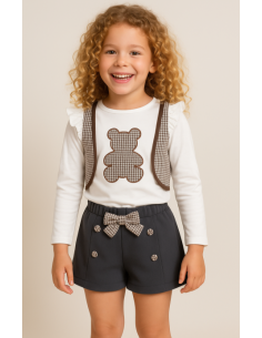 Conjunto 2 piezas short niña 