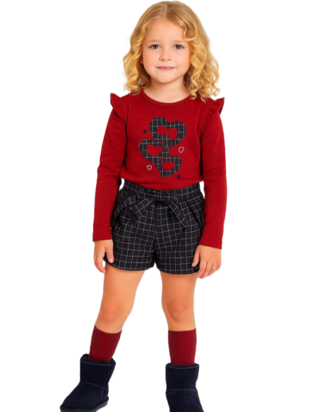 Conjunto short cuadros niña [product.brand] 1 - Ropa para Bebé | dyley | 