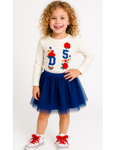 Conjunto 2 piezas falda niña 