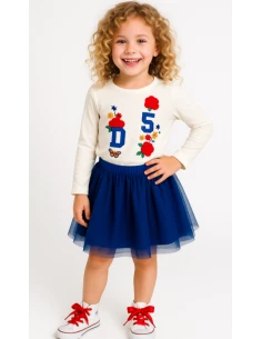 Conjunto 2 piezas falda niña 