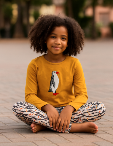 Conjunto pingüino niña 