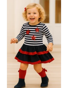 Vestido tul estrellas niña 