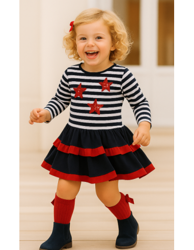 Vestido tul estrellas niña 