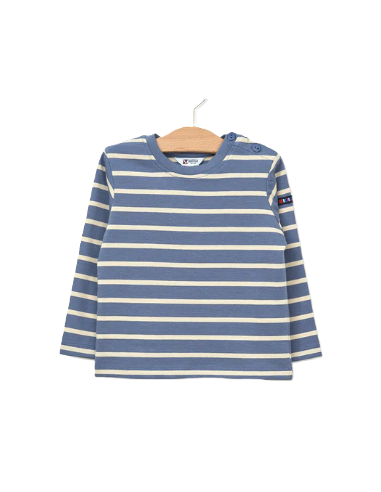 Camiseta manga larga rayas bebe 