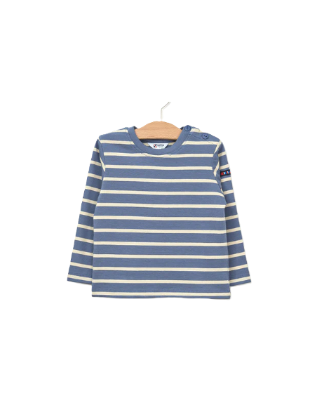 Camiseta manga larga rayas bebe 