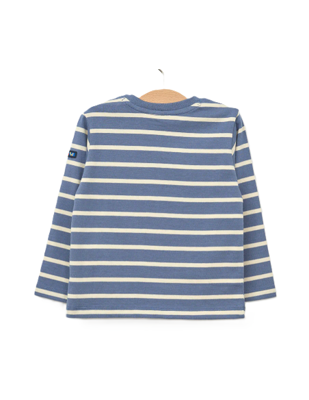 Camiseta manga larga rayas bebe 