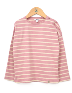 Camiseta manga larga rayas niña 