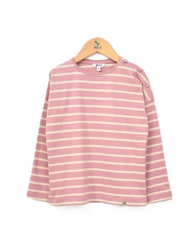 Camiseta manga larga rayas niña 