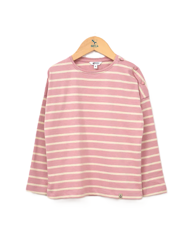 Camiseta manga larga rayas niña 