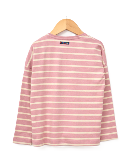 Camiseta manga larga rayas niña 