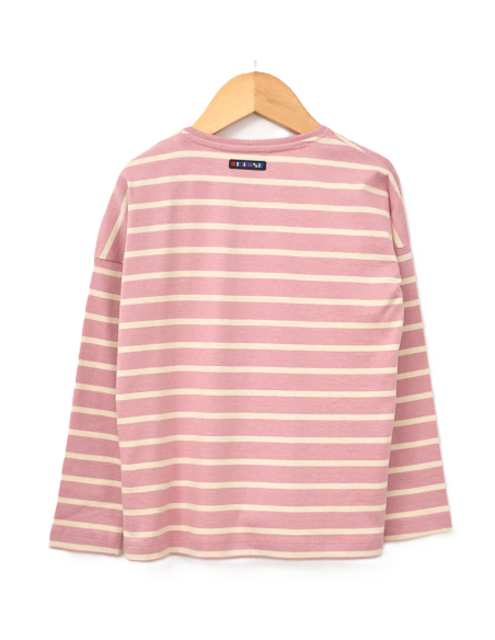 Camiseta manga larga rayas niña 