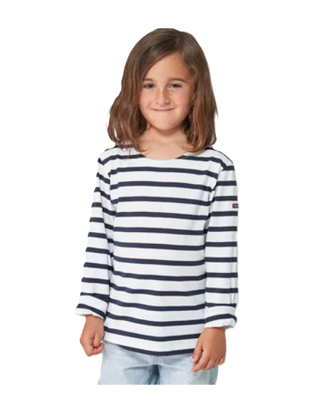 Camiseta manga larga rayas niño 