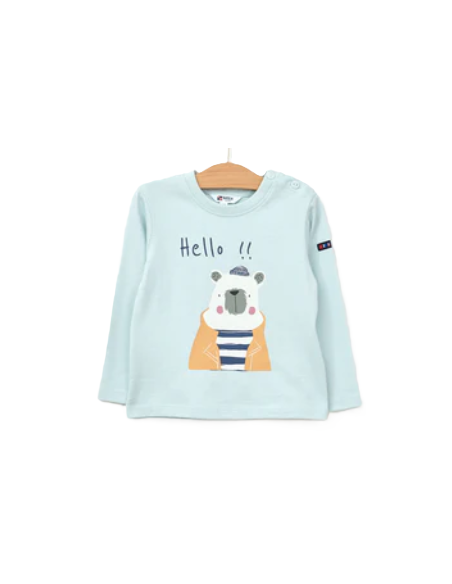 Camiseta manga larga oso bebe 