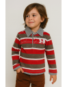 Polo manga larga rayas niño 