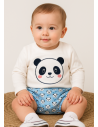Conjunto sudadera oso panda para bebé 