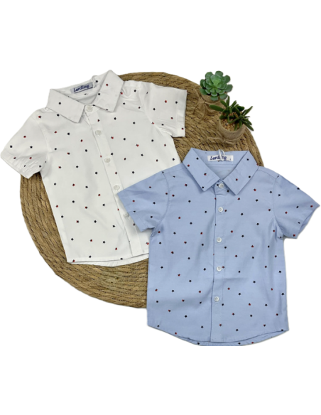 Camisa manga corta estrellas niño 