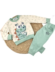 Conjunto 2 piezas sudadera dino bebé niño 