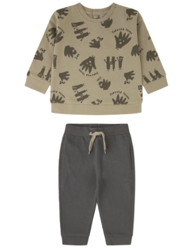 Conjunto 2 piezas felpa forever bebé niño 