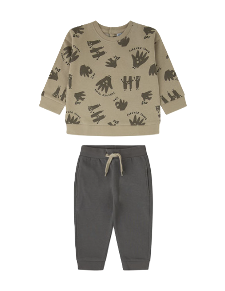 Conjunto 2 piezas felpa forever bebé niño 
