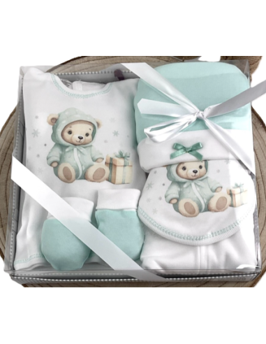 Caja regalo osito primera puesta 