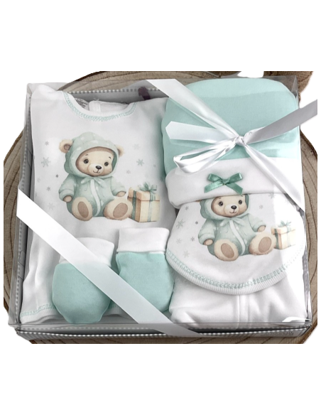 Caja regalo osito primera puesta 