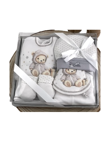 Caja regalo osito primera puesta 