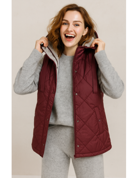 Chaleco reversible mujer 