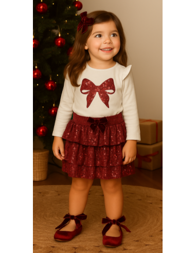 Conjunto 2 piezas lentejuelas niña 