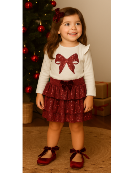 Conjunto 2 piezas lentejuelas niña 