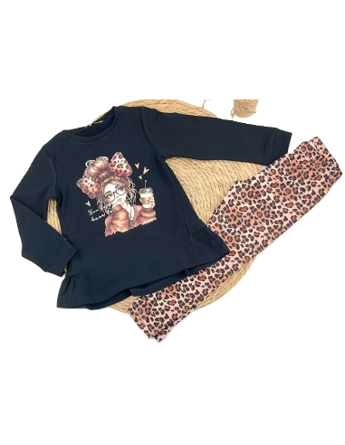 Conjunto dos piezas leopardo niña [product.brand] 3 - Ropa para Bebé | dyley | 