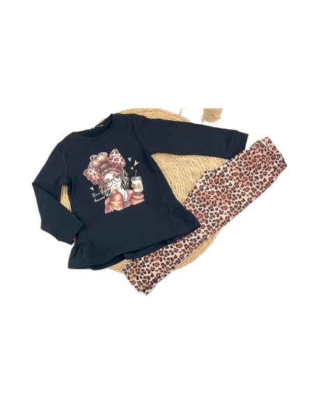 Conjunto dos piezas leopardo niña [product.brand] 3 - Ropa para Bebé | dyley | 