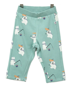 Pantalón estampado felpa bebé 