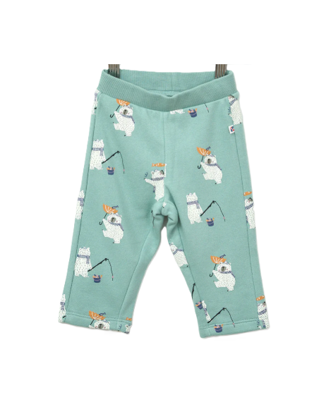 Pantalón estampado felpa bebé 